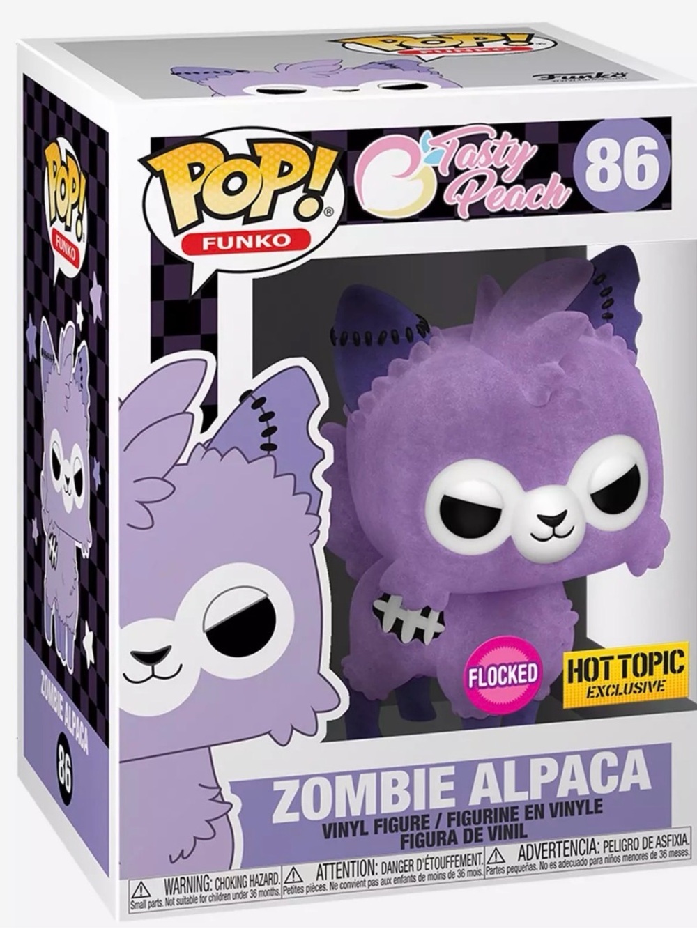 NWT-Funko Tasty Peach Pop! Zombie Alpaca (Flocked) Vinyl Figure HT Exclusive